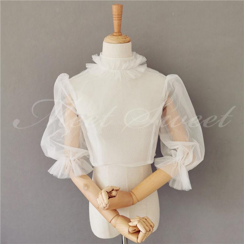 ドレスアレンジ ウェディングボレロ ウエディングボレロ 半袖 二の腕