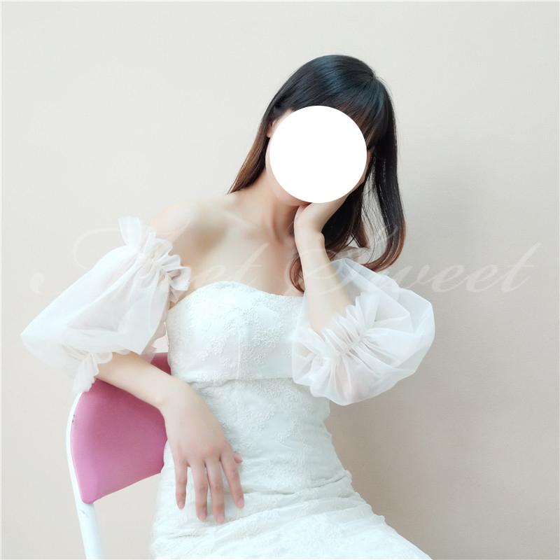ドレスアレンジ 取り外し袖 付け袖 つけ袖 パフスリーブ 二の腕カバー