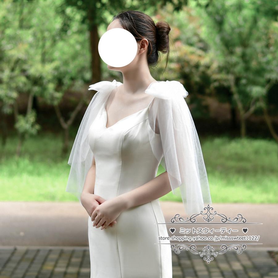 取り外し袖 付け袖 リボン 結婚式 花嫁 ブライダル 二次会 披露宴