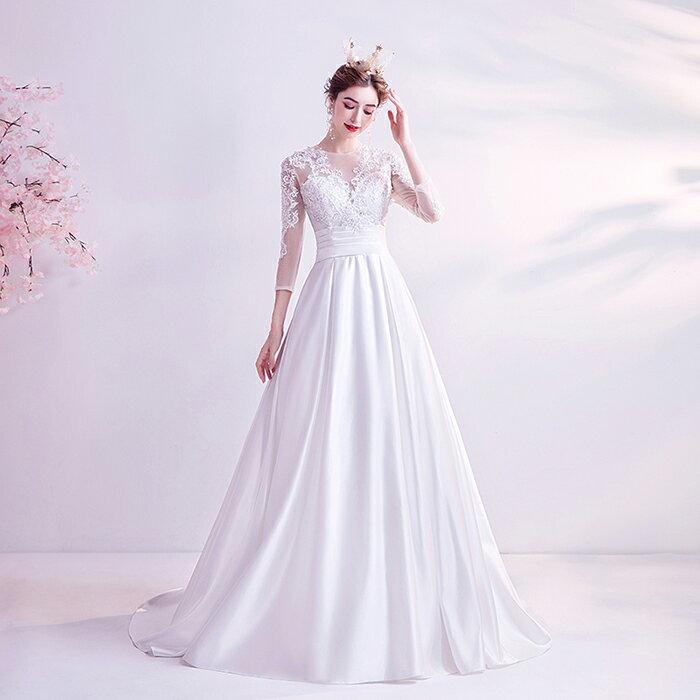 ウエディングドレス レース 前撮り フォトウェディング 二次会 ロングドレス ウエディングドレス 結婚式 ウェディングドレス レース 花嫁 二次会