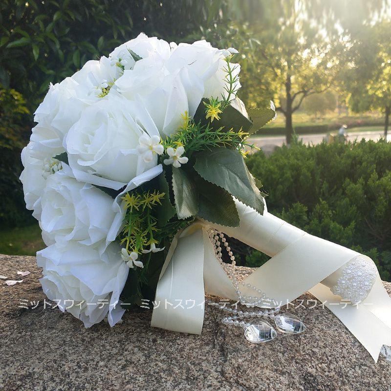 ウエディングブーケ 二次会 結婚式 造花 ウェディング 花嫁 ウエディングブーケ 二次会 結婚式 造花 ウェディング 花嫁
