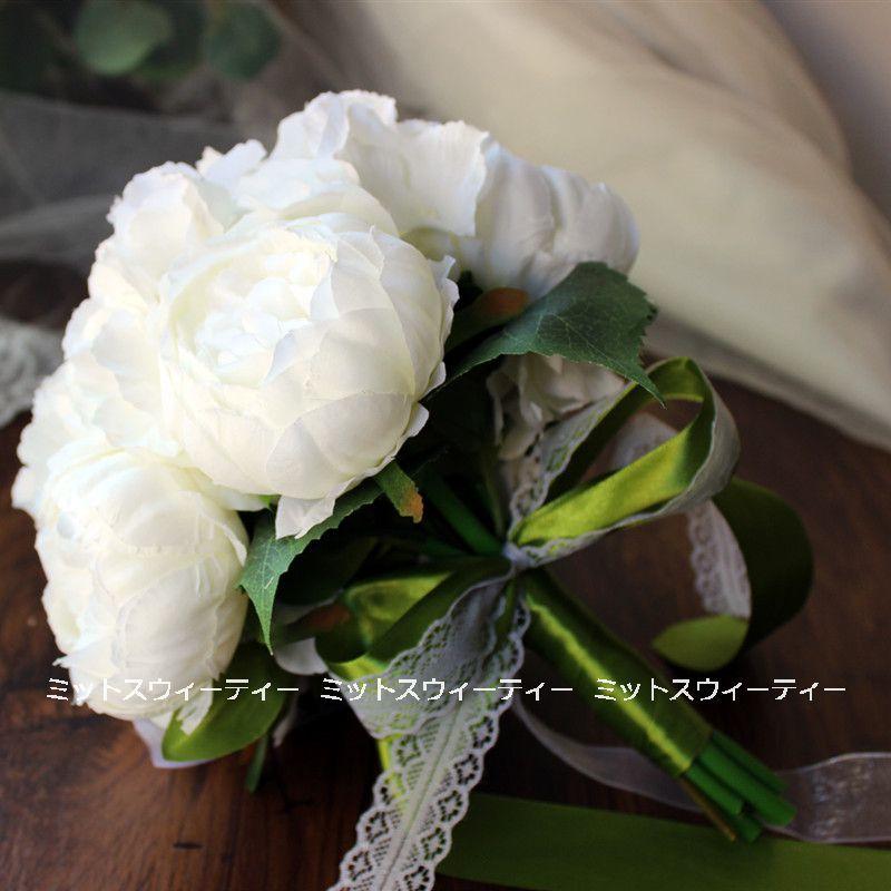 ウエディングブーケ ホワイト 結婚式 ウェディングブーケ 花嫁 ブーケ 披露宴 ウェディング用 造花 ブライダルブーケ 前撮り ハネムーン 後撮り 挙式 Bk5 ミットスウィーティー 通販 Yahoo ショッピング