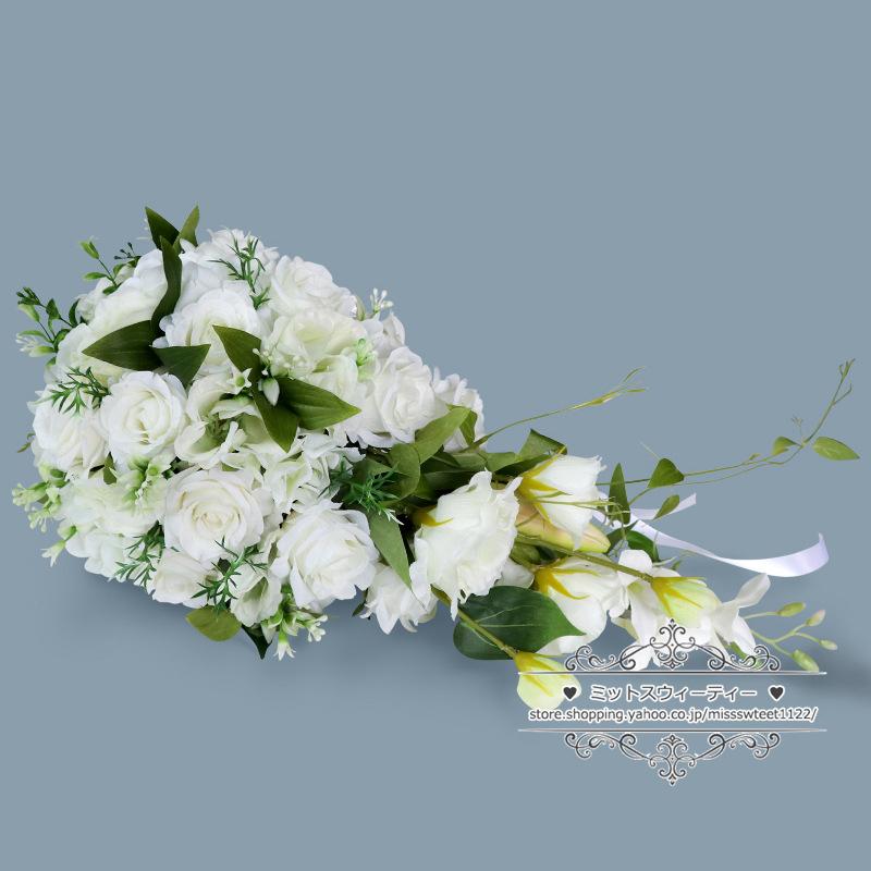 ウエディングブーケ キャスケードブーケ 結婚式 ブーケ 花嫁 ウエディングブーケ キャスケードブーケ 結婚式 ブーケ 花嫁