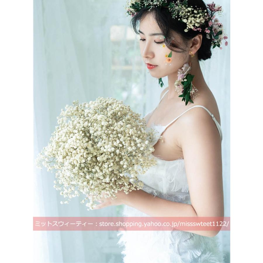 ウエディングブーケ かすみ草 成人式 結婚式 プリザーブド ウエディングブーケ かすみ草 成人式 結婚式 プリザーブド