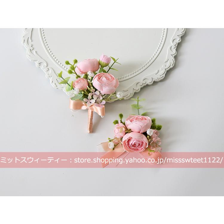 ブートニア リストブーケ 二次会 結婚式 ウェディング 花嫁 新郎 花婿