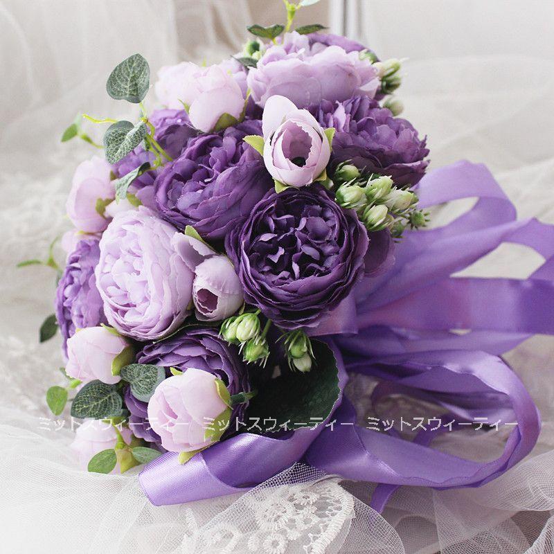 大特価 ウエディングブーケ 二次会 パープル 結婚式 ラウンドブーケ 花嫁 披露宴 ボタン 造花 ブライダルブーケ 前撮り アートフラワー 韓国風挙式 Heartlandgolfpark Com