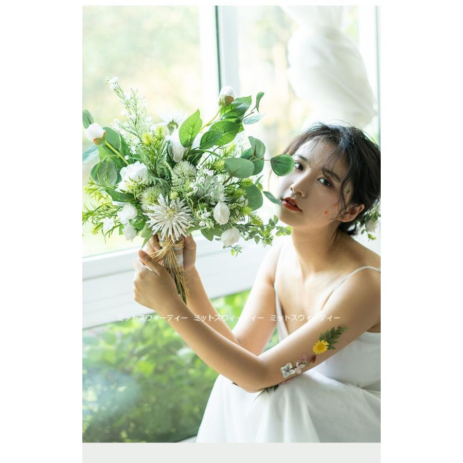 ウエディングブーケ 二次会 結婚式 ウェディングブーケ 花嫁 グリーン