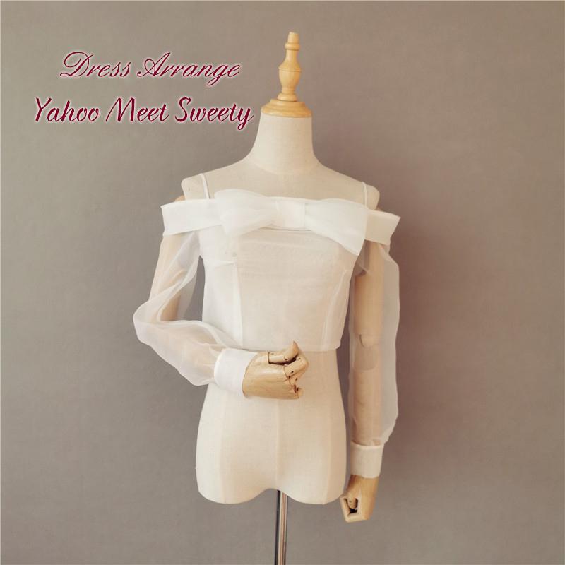 パーティーボレロ 結婚式 インナー オフショルダー エレガント