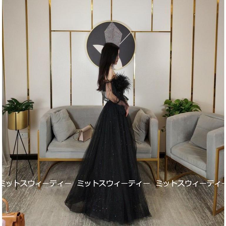 カラードレス ロングドレス 演奏会用ドレス Aライン 発表会 パーティ