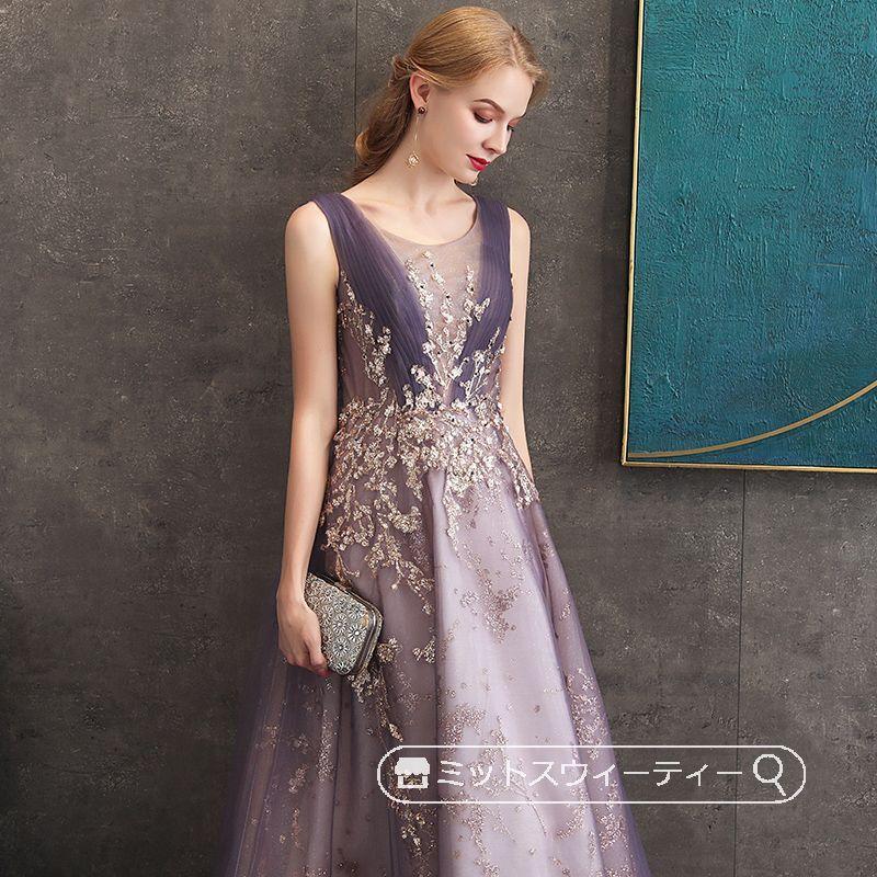 カラードレス パーティードレス ノースリーブ 演奏会 発表会 