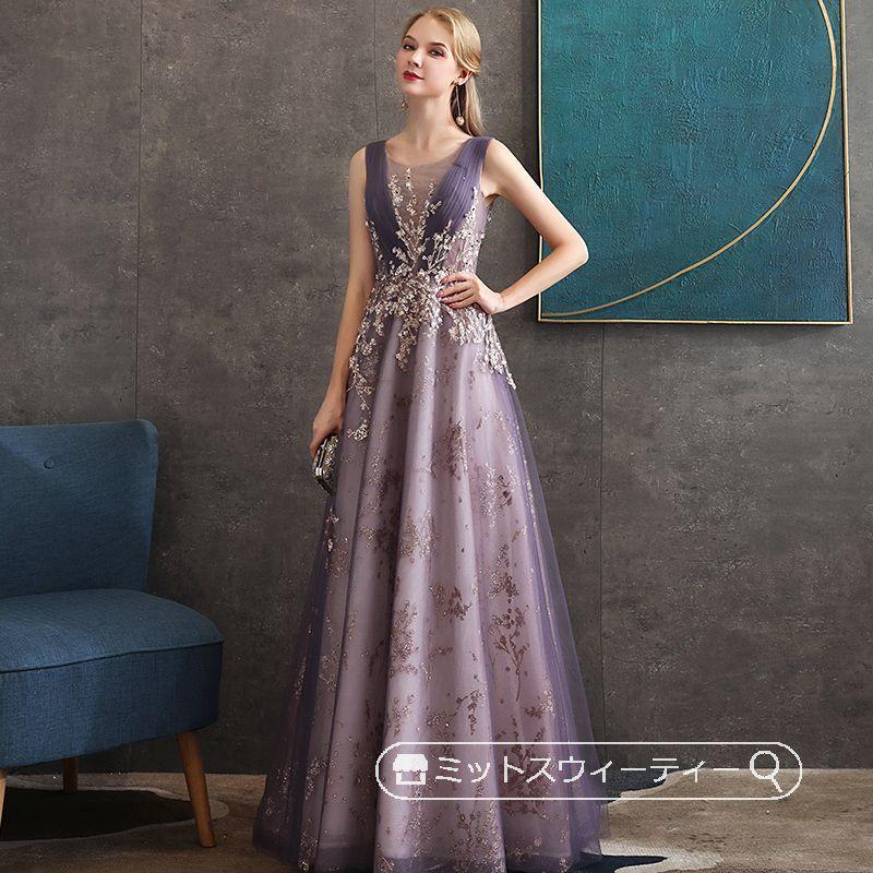 カラードレス パーティードレス ノースリーブ 演奏会 発表会