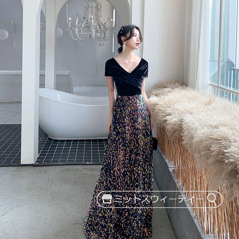 カラードレス パーティードレス 演奏会 発表会 イブニングドレス