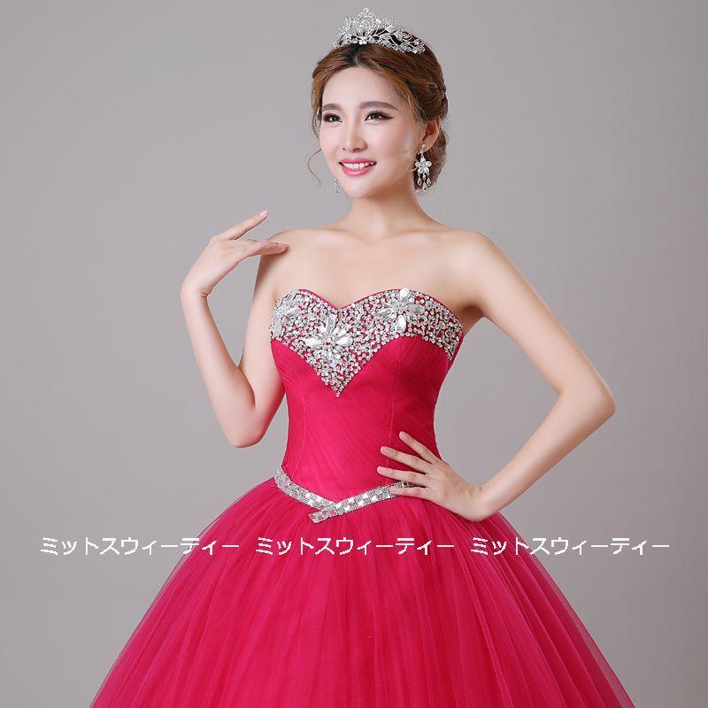 ステージ衣装 プリンセスラインドレス ローズピンク ビスチェ ステージ衣装 プリンセスラインドレス ローズピンク ビスチェ