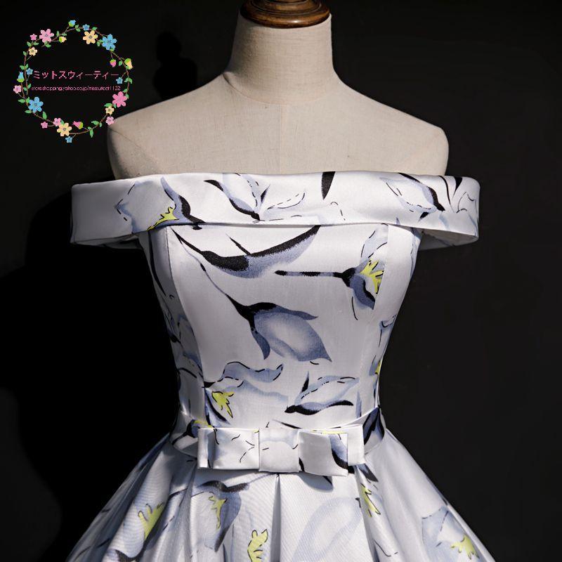 今季ブランド 花嫁 二次会 ウエディングドレス ロングドレス 演奏会用ドレス カラードレス 白 ステージ衣装 演出 舞台 発表会 披露宴 結婚式 イベント オフショルダー 花柄 カラードレス サイズ Xl Www 11thspace Com