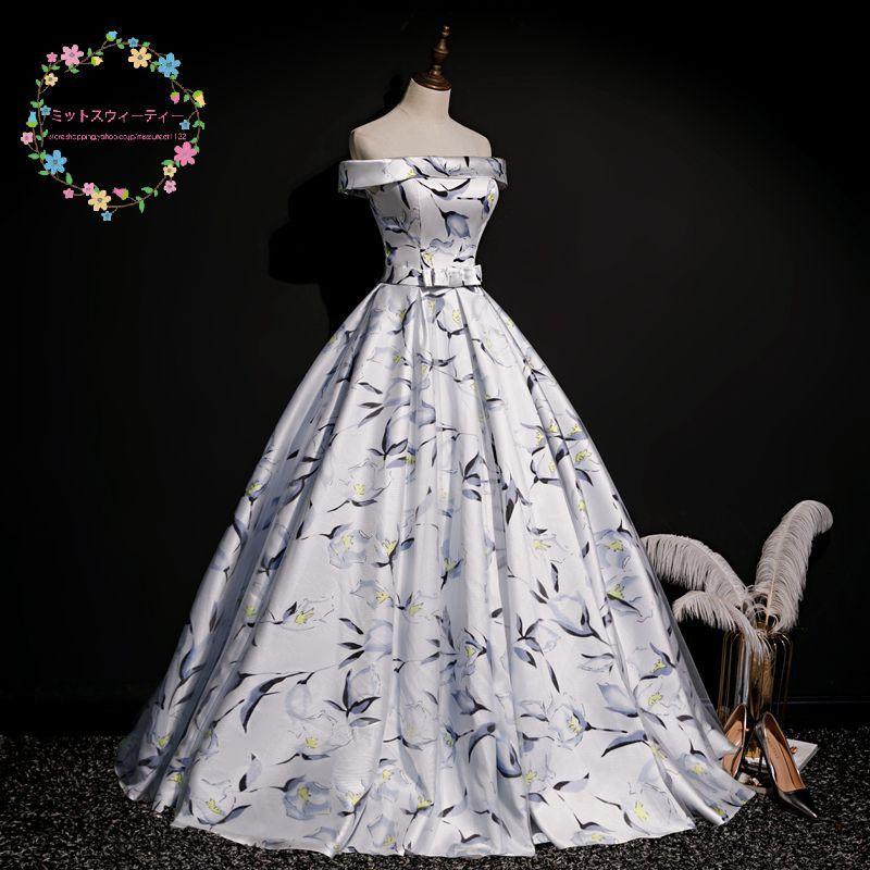 今季ブランド 花嫁 二次会 ウエディングドレス ロングドレス 演奏会用ドレス カラードレス 白 ステージ衣装 演出 舞台 発表会 披露宴 結婚式 イベント オフショルダー 花柄 カラードレス サイズ Xl Www 11thspace Com