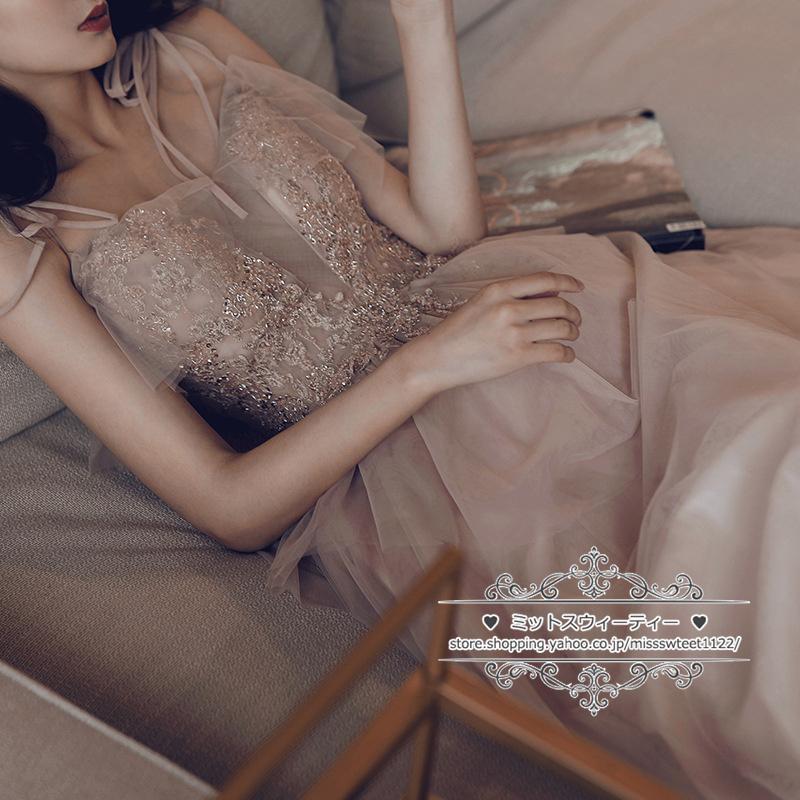 ビーズ装飾 ウェディング　前撮り　ステージ　演奏会　パーティードレス 楽天市場】ウエディングドレス カラードレス パーティードレス