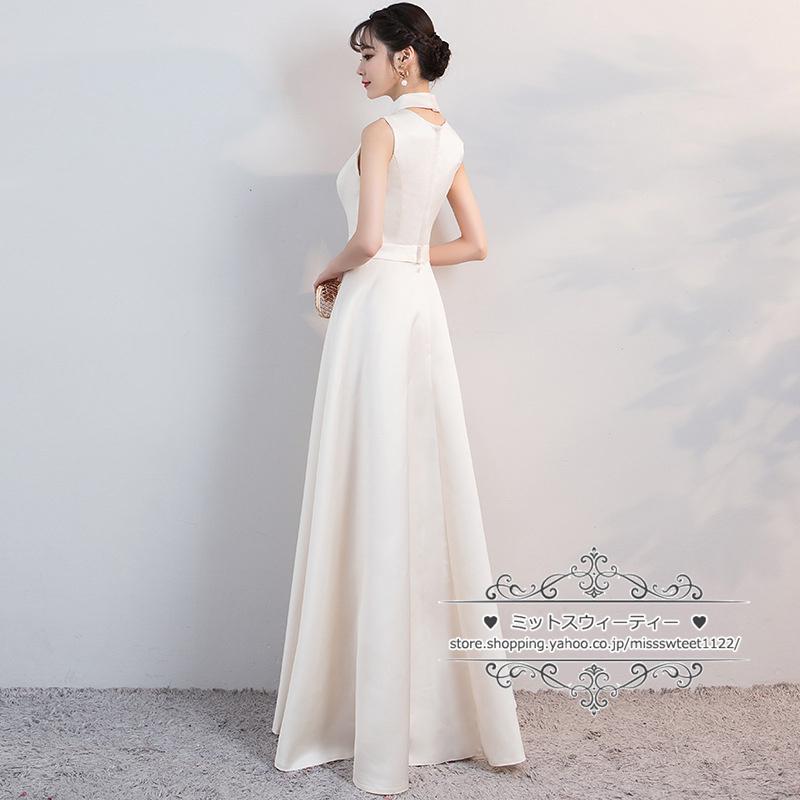 カラードレス シャンパン 黒 赤 カクテルドレス ロングドレス