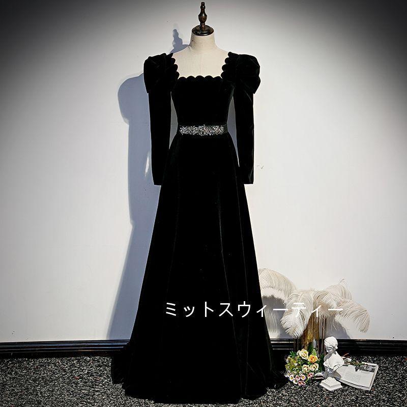 Aラインドレス ロング カラードレス カクテルドレス 演奏会 結婚式 イブニングドレス 二次会 発表会 披露宴 フォーマルドレス オペラ 声楽 コンサート 舞台衣装
