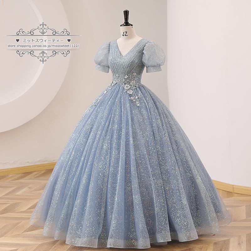 プリンセス紫ドレス✭大きなリボン魅力的なイブニング用 プリンセス紫ドレス✭大きなリボン魅力的なイブニング用