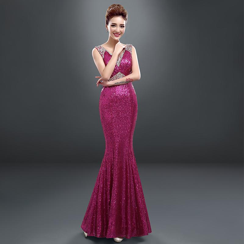 8色 カラードレス ブルー パープル レッド イー グリーン スパンコール マーメイドドレス ロングドレス フォーマル ファスナー ブラック シャンパン 袖なし 8色 カラードレス ブルー パープル レッド イエロー グリーン