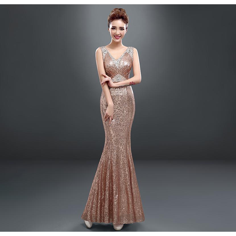 ミスコン着用　スパンコールマーメイドベアドレス　ブルー 8色 カラードレス ブルー パープル レッド イエロー グリーン