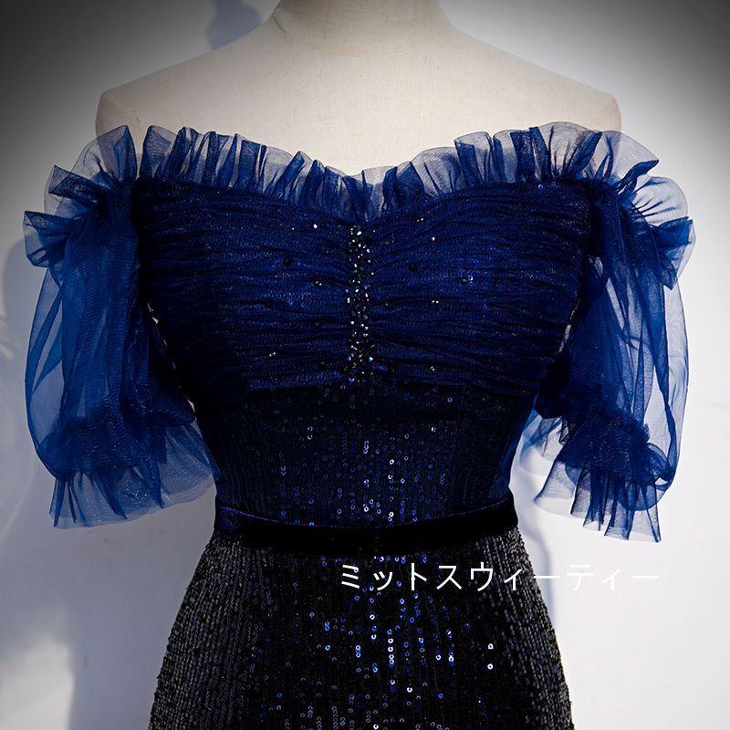 マーメイドドレス ロング カラードレス ロングドレス パーティードレス 演奏会 カクテルドレス イブニングドレス 発表会 披露宴 コンサート ステージ衣装_2