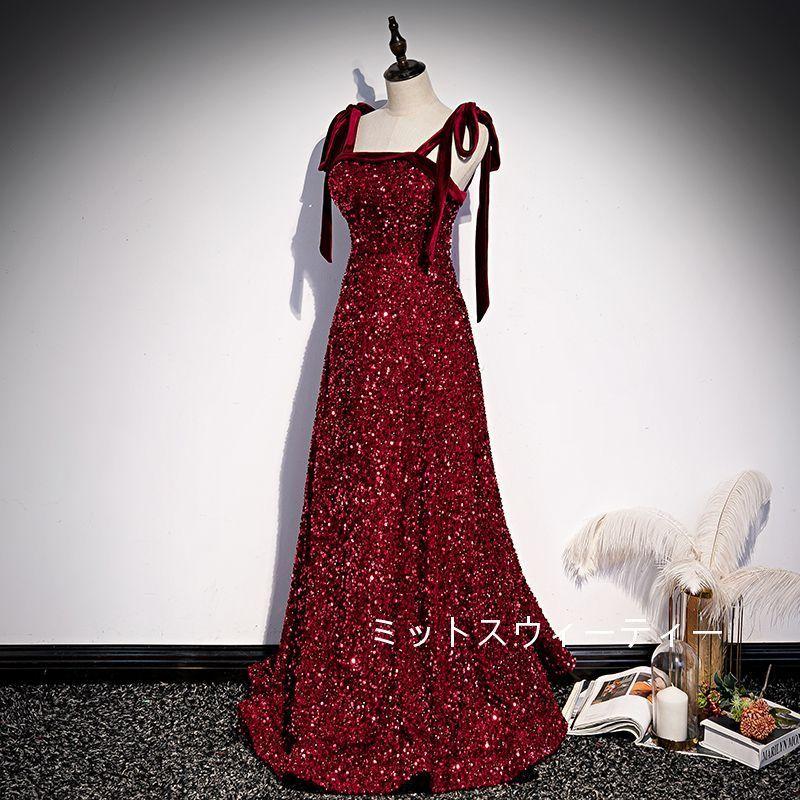 カラードレス 演奏会 安い ロングドレス 披露宴 パーティードレス 結婚式 イブニングドレス 二次会 花嫁 カクテルドレス 発表会 サッシュベルト aラインドレス_1