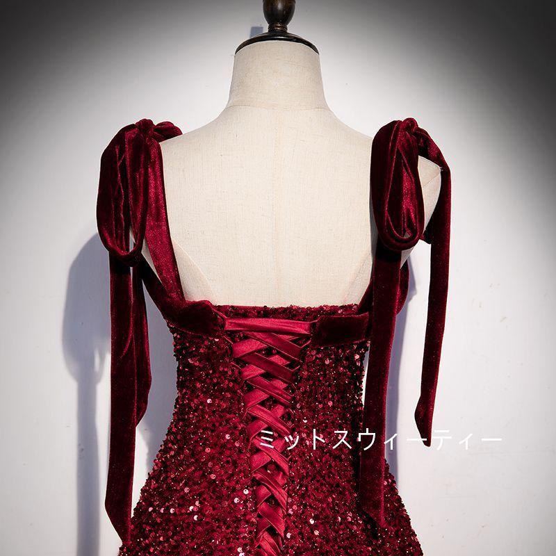 カラードレス 演奏会 安い ロングドレス 披露宴 パーティードレス 結婚式 イブニングドレス 二次会 花嫁 カクテルドレス 発表会 サッシュベルト aラインドレス_4