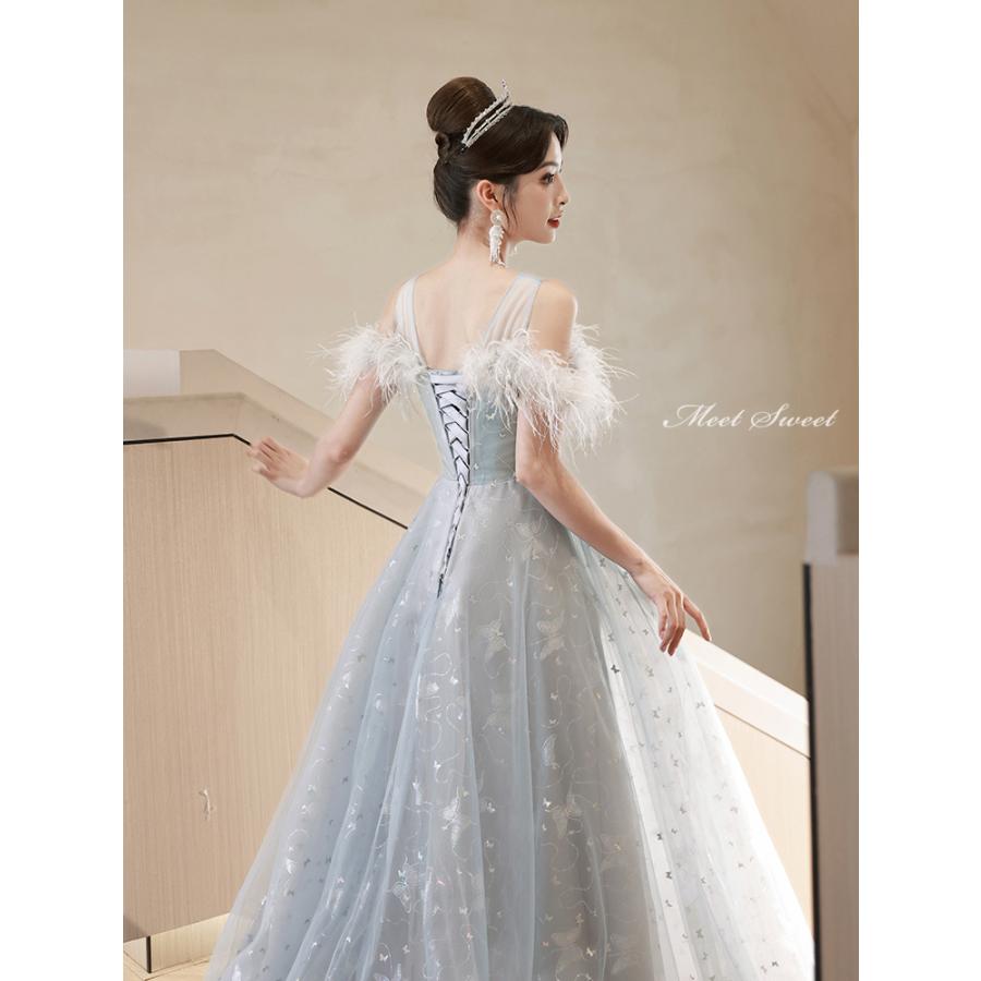 カラードレス ロングドレス ブルー ピンク Aラインドレス 結婚式 カラードレス ロングドレス ブルー ピンク Aラインドレス 結婚式
