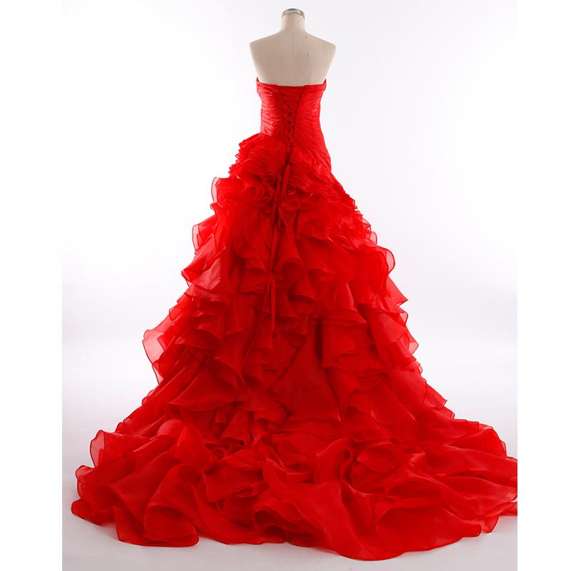 カラードレス ロングドレス プリンセスドレス フリル ビスチェ 結婚式