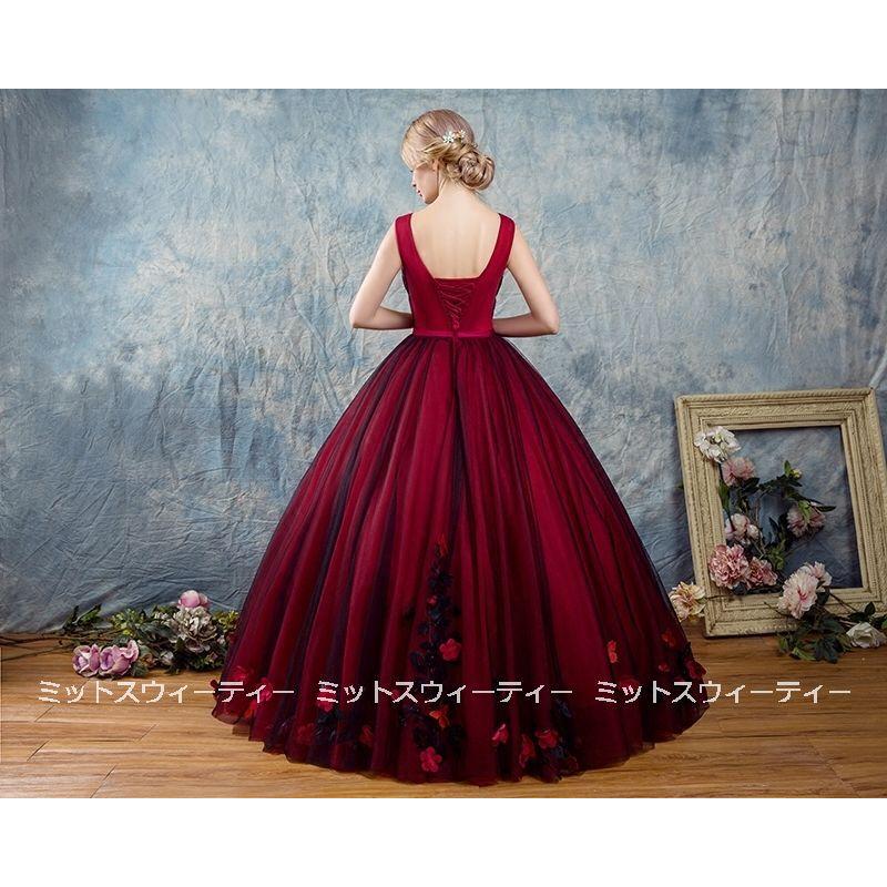 カラードレス ロングドレス 演奏会 結婚式 花嫁 ウエディングドレス