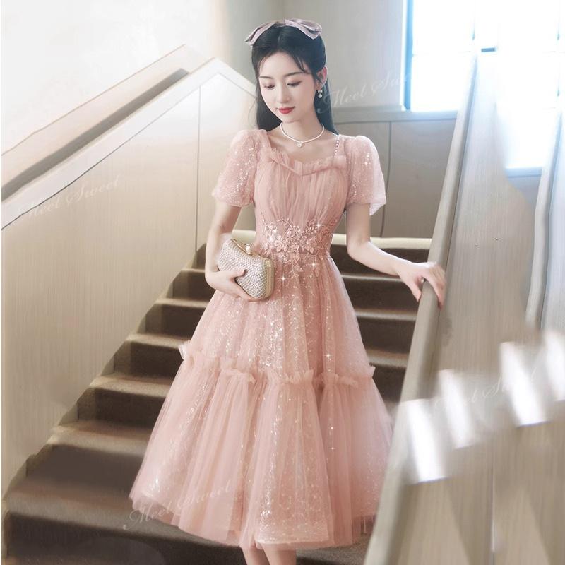 カラードレスミニドレス2way 結婚式フォトウェディング演奏会舞台衣裳