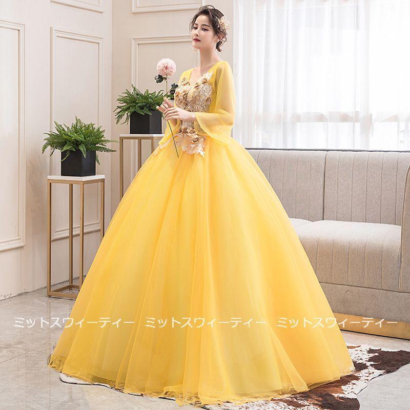 ドレス　黄色