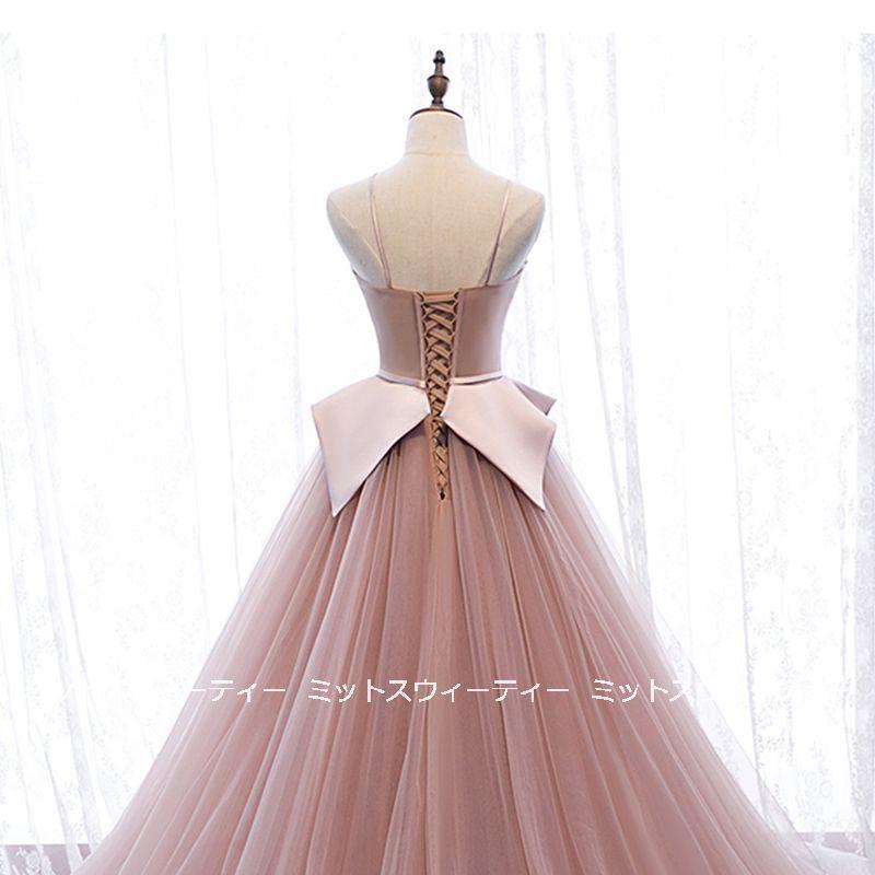 カラードレス 演奏会 舞台 ロングドレス コンサート ノースリーブ