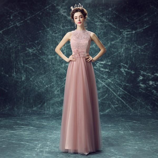 ロングドレス カラードレス ピンク 安い イブニングドレス コンサート