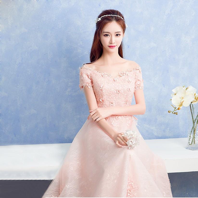 カラードレス 安い 半袖 パーティードレス 二次会 ロング 結婚式