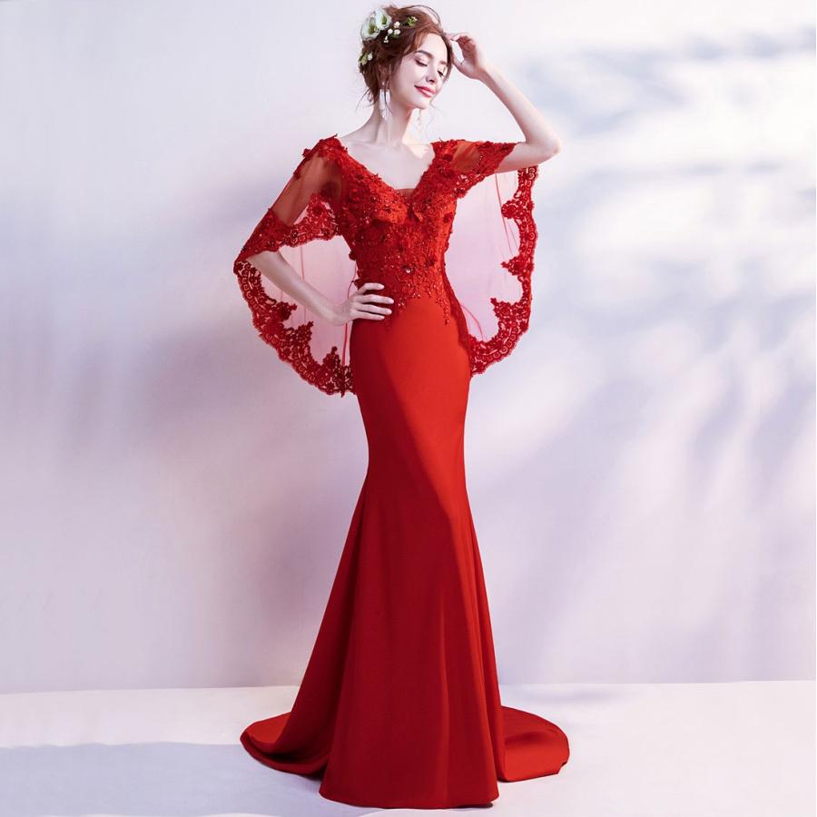 マーメイドドレス ロングドレス 演奏会 安い カラードレス 花嫁 カクテルドレス 結婚式 イブニングドレス 二次会 フォーマル 発表会 大きい サイズ マーメイドドレス 安い 演奏会 ロングドレス カラードレス 赤 花嫁