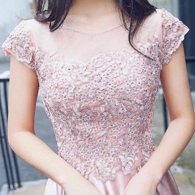 カラードレス ピンク 演奏会 ロングドレス パーティードレス 結婚式