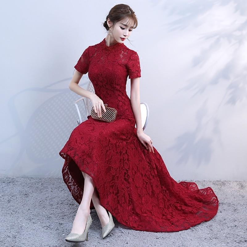 カラードレス 赤 演奏会 パーティードレス 袖あり イブニングドレス ロングドレス 結婚式 フォーマル コンサート Aラインドレス 発表会 披露宴 大きい サイズ Ckxswlf723 ミットスウィーティー 通販 Yahoo ショッピング