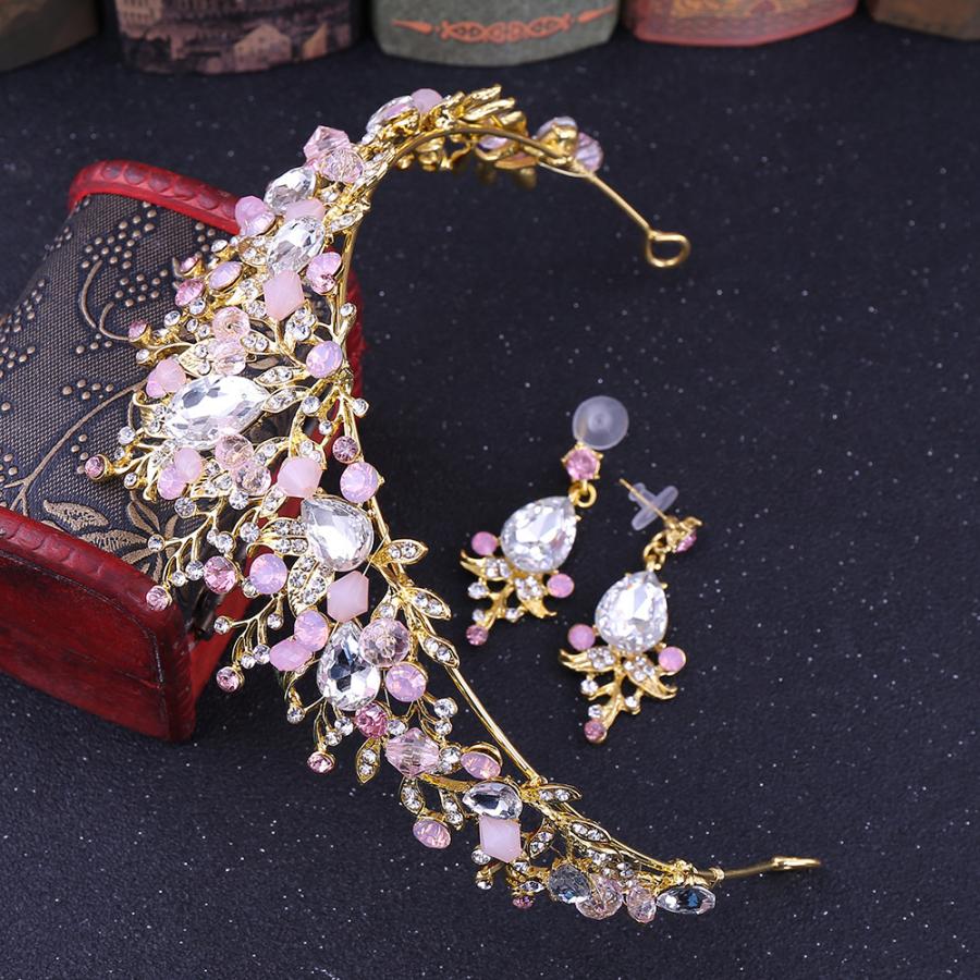 ウエディング ティアラ 安い 髪飾り ピアス/イヤリング 2点セット ウェディング クラウン 結婚式 ヘッドドレス ブライダル用 パーティー ヘアアクセサリー |  | 10