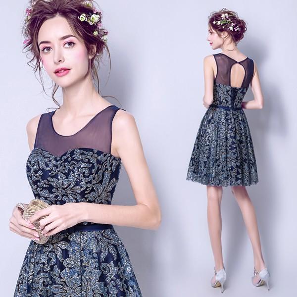 ミニドレス 花嫁 パーティードレス 安い 二次会 コンサート 結婚式 カラードレス 演奏会 ウェディングミニドレス 披露宴 カクテルドレス サッシュリボン