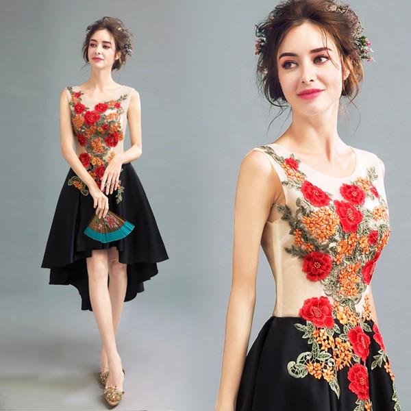 カラーミニドレス 安い 花嫁 二次会 コンサート ミニドレス 結婚式 カクテルドレス 演奏会 ウェディングミニドレス フォーマルドレス 披露宴 大きいサイズ