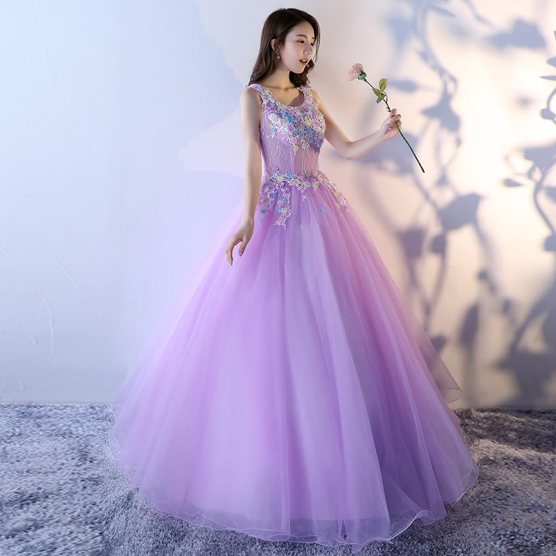 カラードレス　ピンク　紫　ウェディング　二次会　学園祭 カラードレス ウェディングドレス 紫 紺 緑 ピンク 演奏会 発表