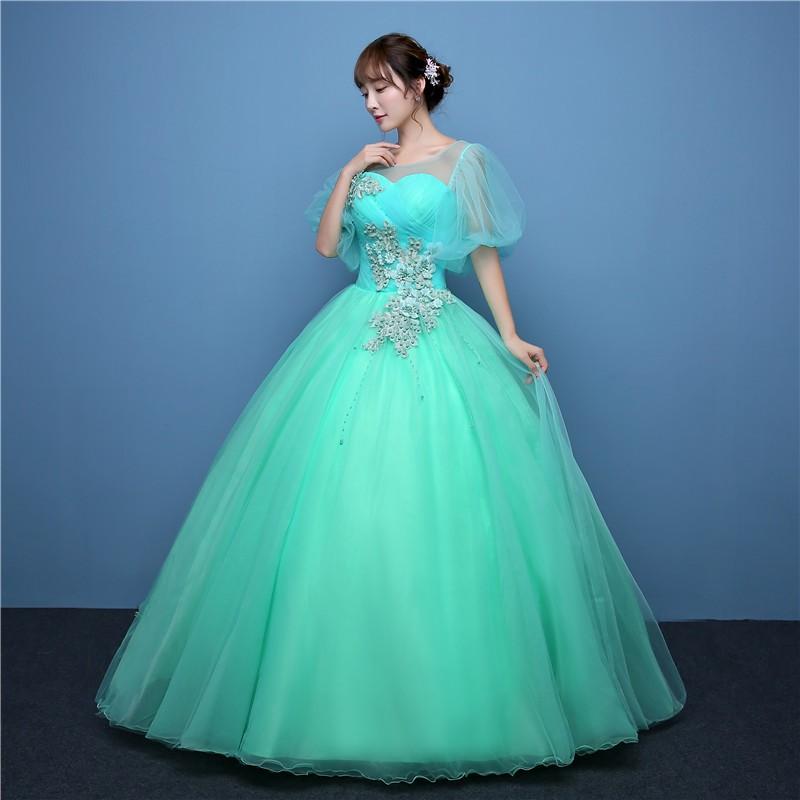 カラードレス 袖あり ロングドレス 演奏会 パーティードレス 安い