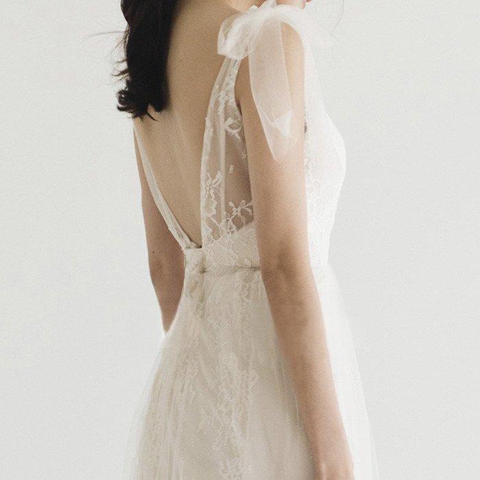 Aラインドレス パーティードレス ウェティグドレス ロングドレス 結婚式 二次会 海外挙式 花嫁 安い 大きいサイズ 発表会 おしゃれ 前撮り 披露宴 トレーン_3