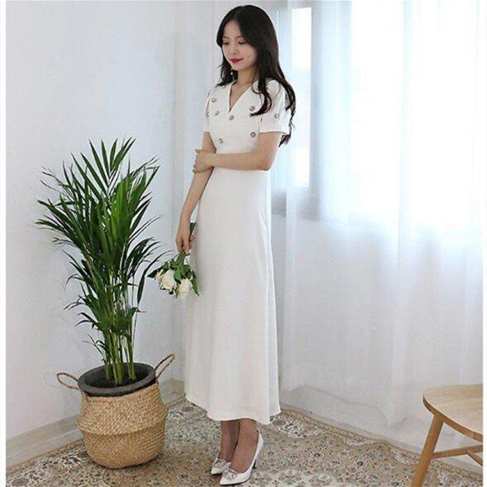 半袖 ミモレ丈 ウェディグドレス 二次会 花嫁 パーティドレス 結婚式 白 ワンピース 演奏会 大きいサイズ 小さいサイズ ドレス 発表会 安い 前撮り Dress1131 ミットスウィーティー 通販 Yahoo ショッピング