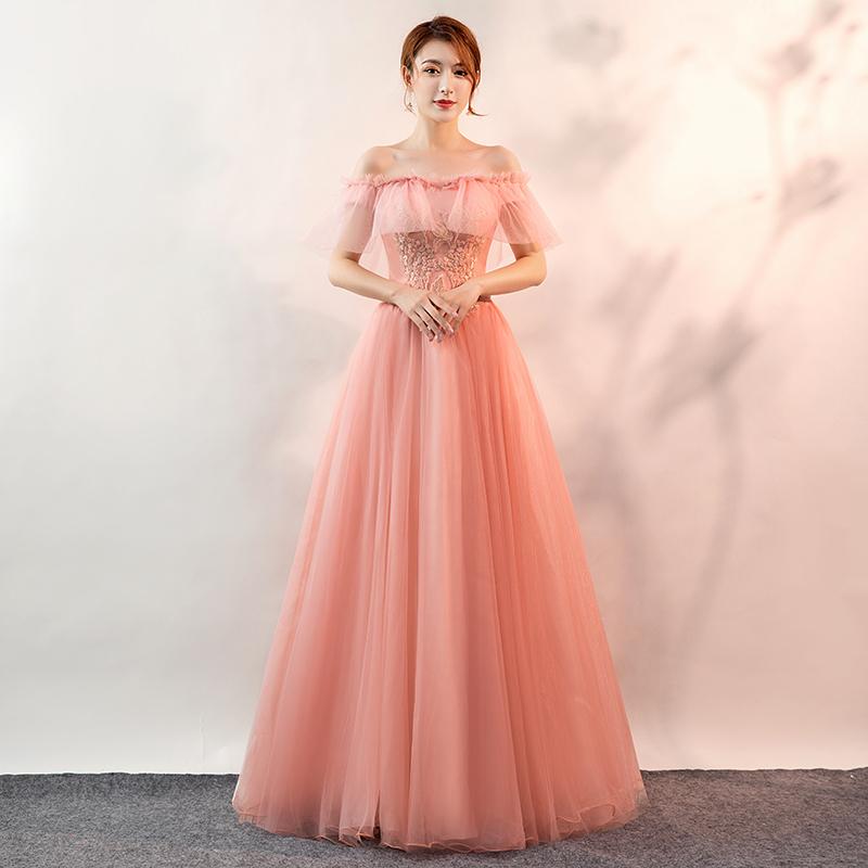 カラードレス ウェディングドレス ロング 二次会ドレス パーティードレス ロングドレス 花嫁ドレス 結婚式 披露宴 2次会 ピンク Aライン 成人式 大きいサイズ Ds1072 ミットスウィーティー 通販 Yahoo ショッピング