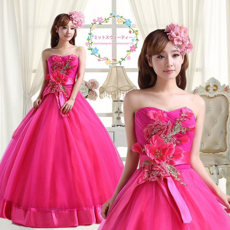 カラードレス 演奏会用ドレス 安い パーティードレス 発表会 ウェディングドレス 袖なし ピンク 二次会 ロングドレス 結婚式 ステージ衣装 花嫁ドレス 可愛い Ds1224 ミットスウィーティー 通販 Yahoo ショッピング