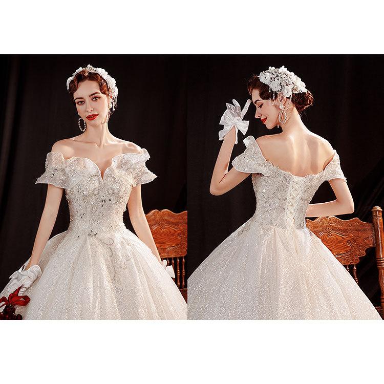 ウエディングドレス プリンセスライン ロングドレス 結婚式 花嫁 