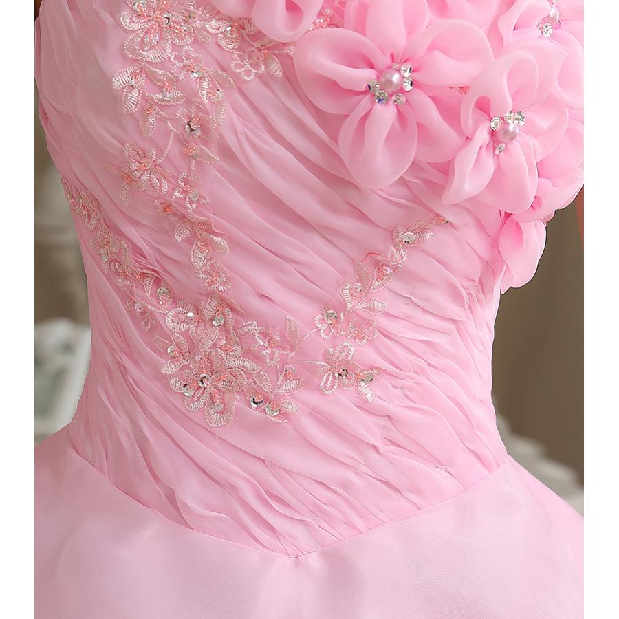 カラードレス 白 赤 ピンク 演奏会 安い ロング パーティードレス